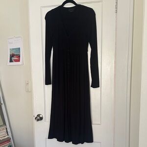 Classic Long Sleeve Black Dress